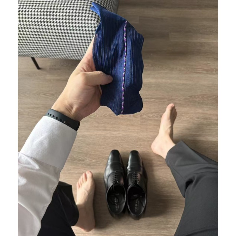 Men Formal Wear Brands - Homem meias curtas marca novo náilon