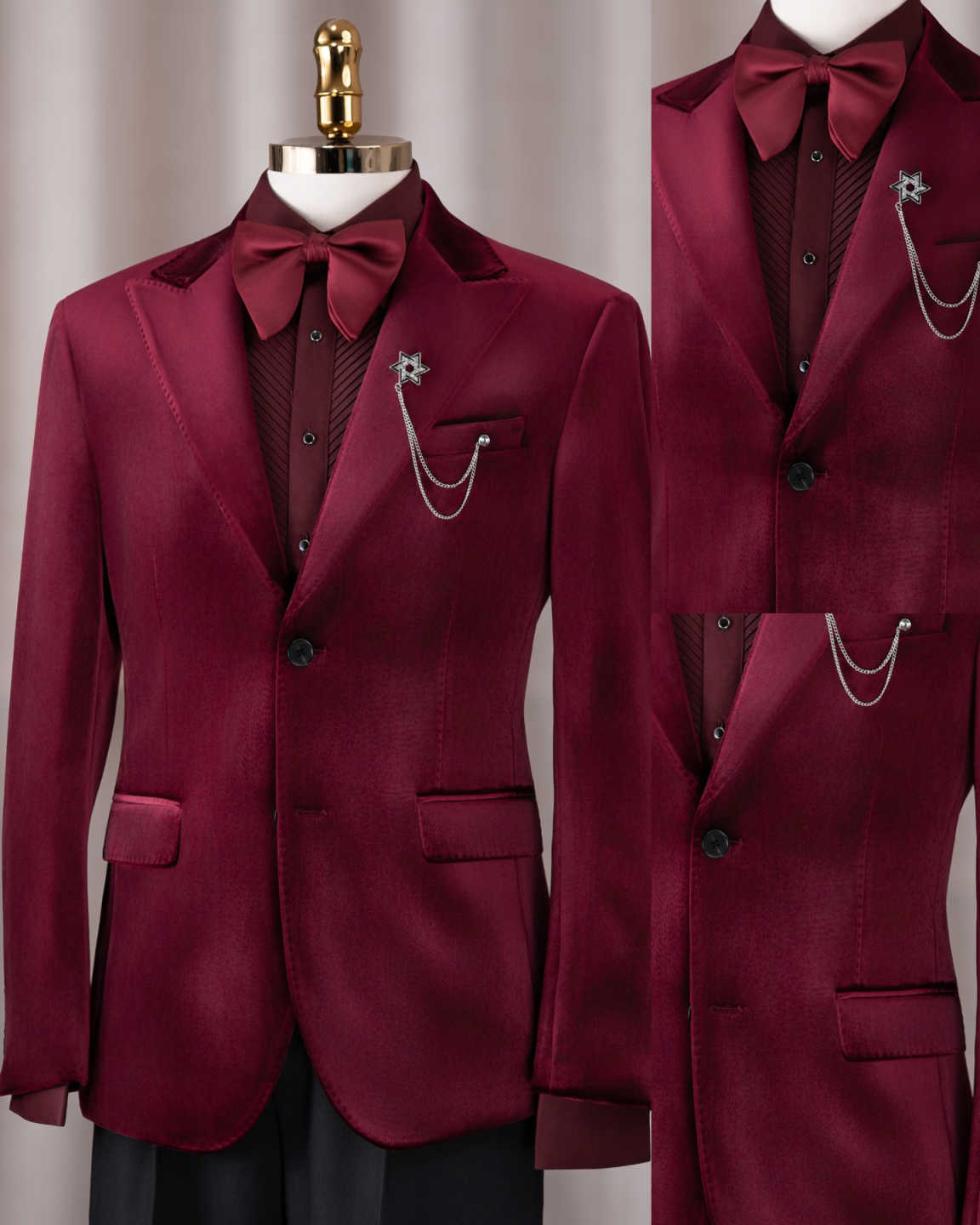 Men'S Formal Wear No Suit - Blazer Formal de Casamento para Homens,