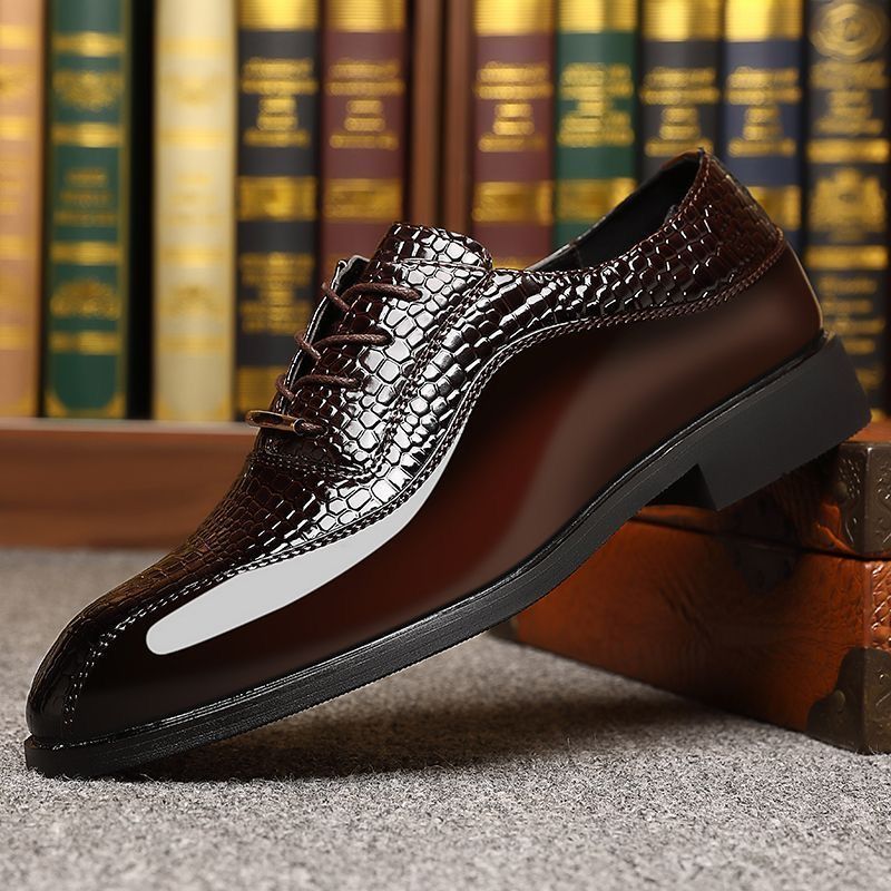 Men'S Formal Style - Sapatos Sociais Masculinos de Couro Envernizado