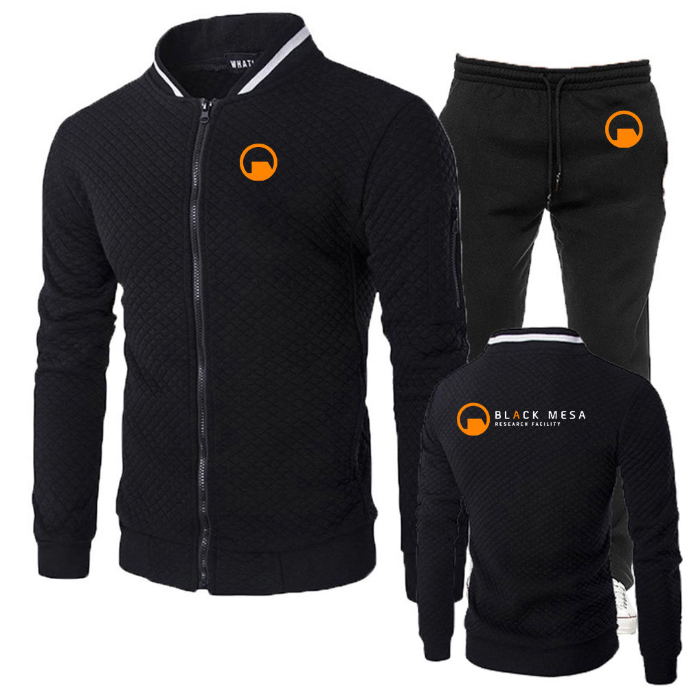 Slim Fit Suit Set - Black Mesa Research Facility Novo terno