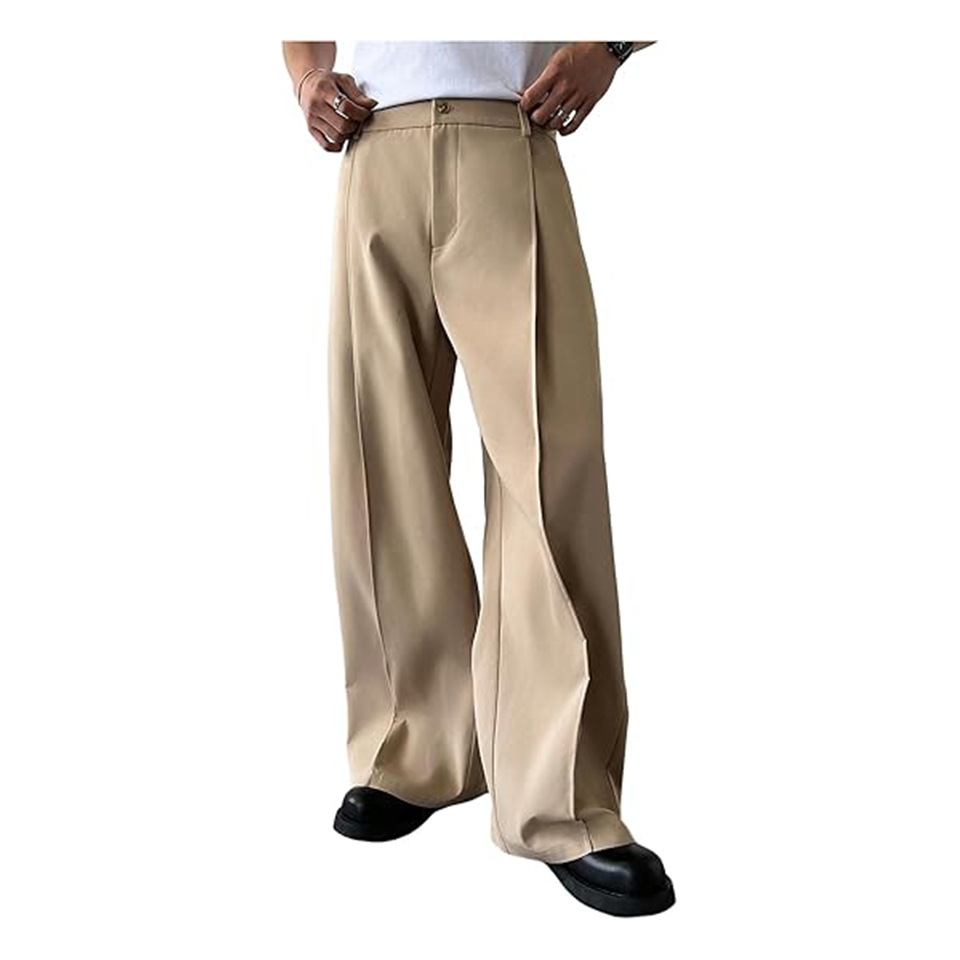 Men'S Formal Style - Calças de Terno Masculinas de Cor