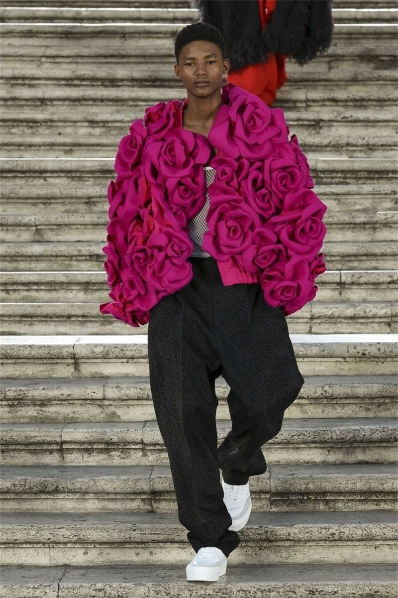 Men Formal Wear Pink - Rosa rosa masculino terno calça conjunto