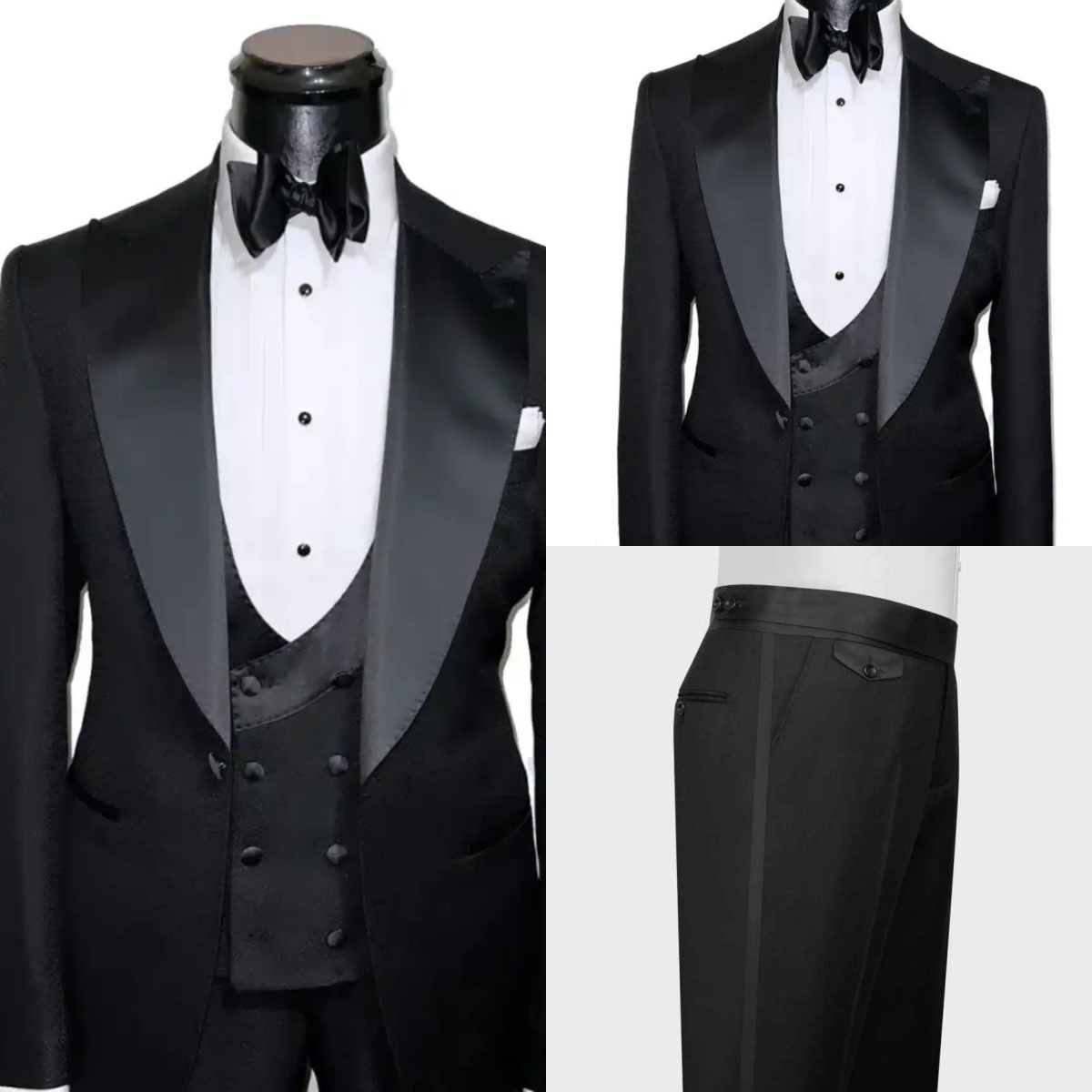 Men'S Formal Wear No Suit - Smoking formal de casamento, lapela repicada,