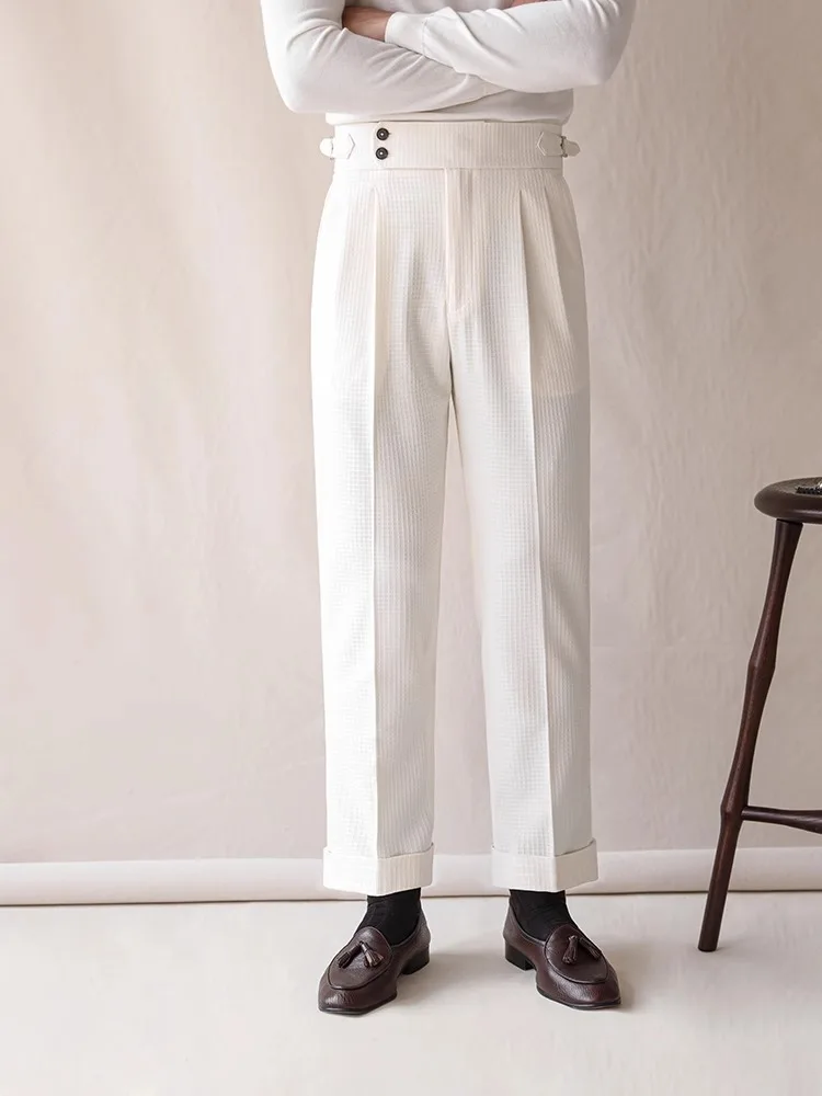 Men Formal Wear Brands - Marca superior dos homens moda pantalones