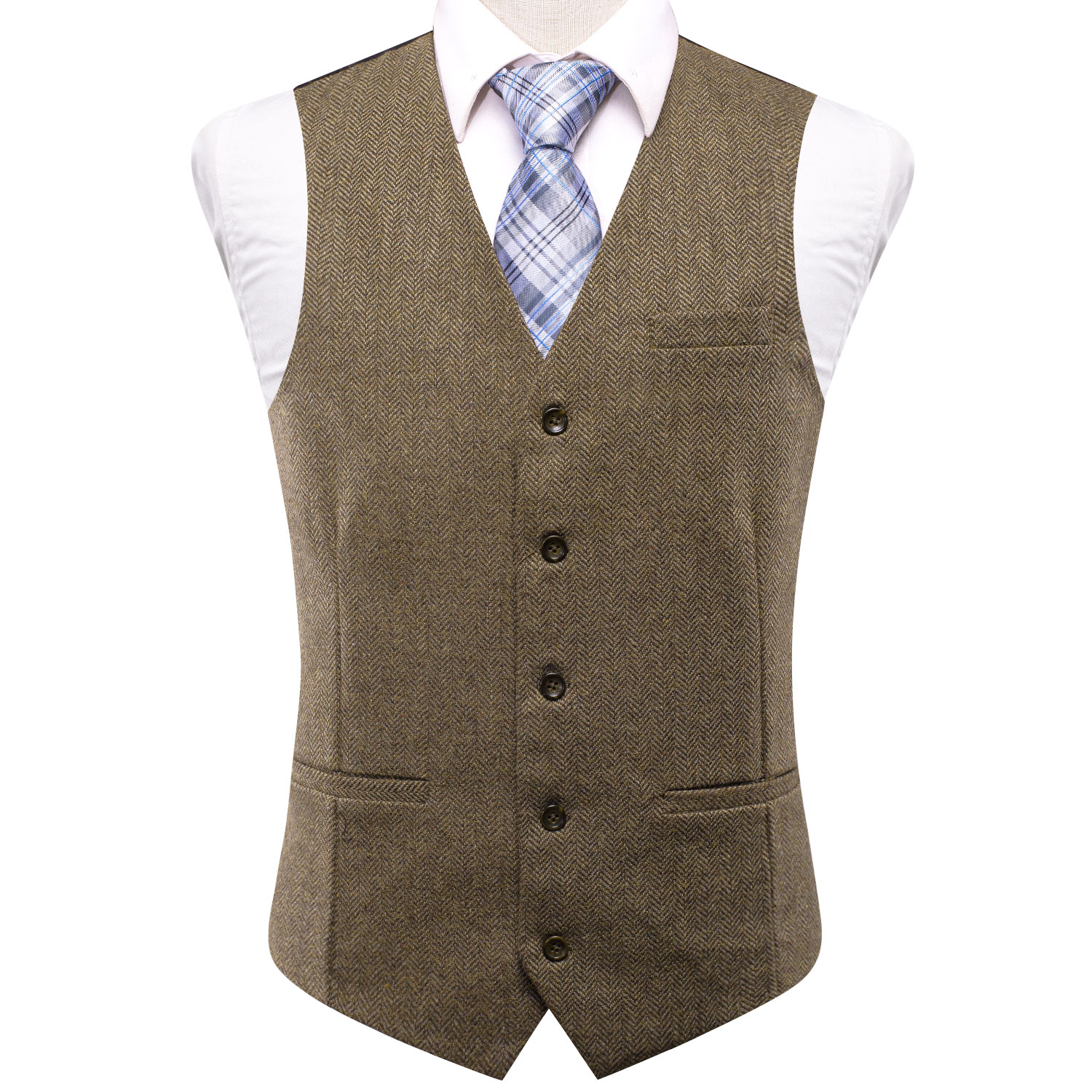 Colete Masculino de Lã Sintéti - Men Formal Wear Green avaliação e preço