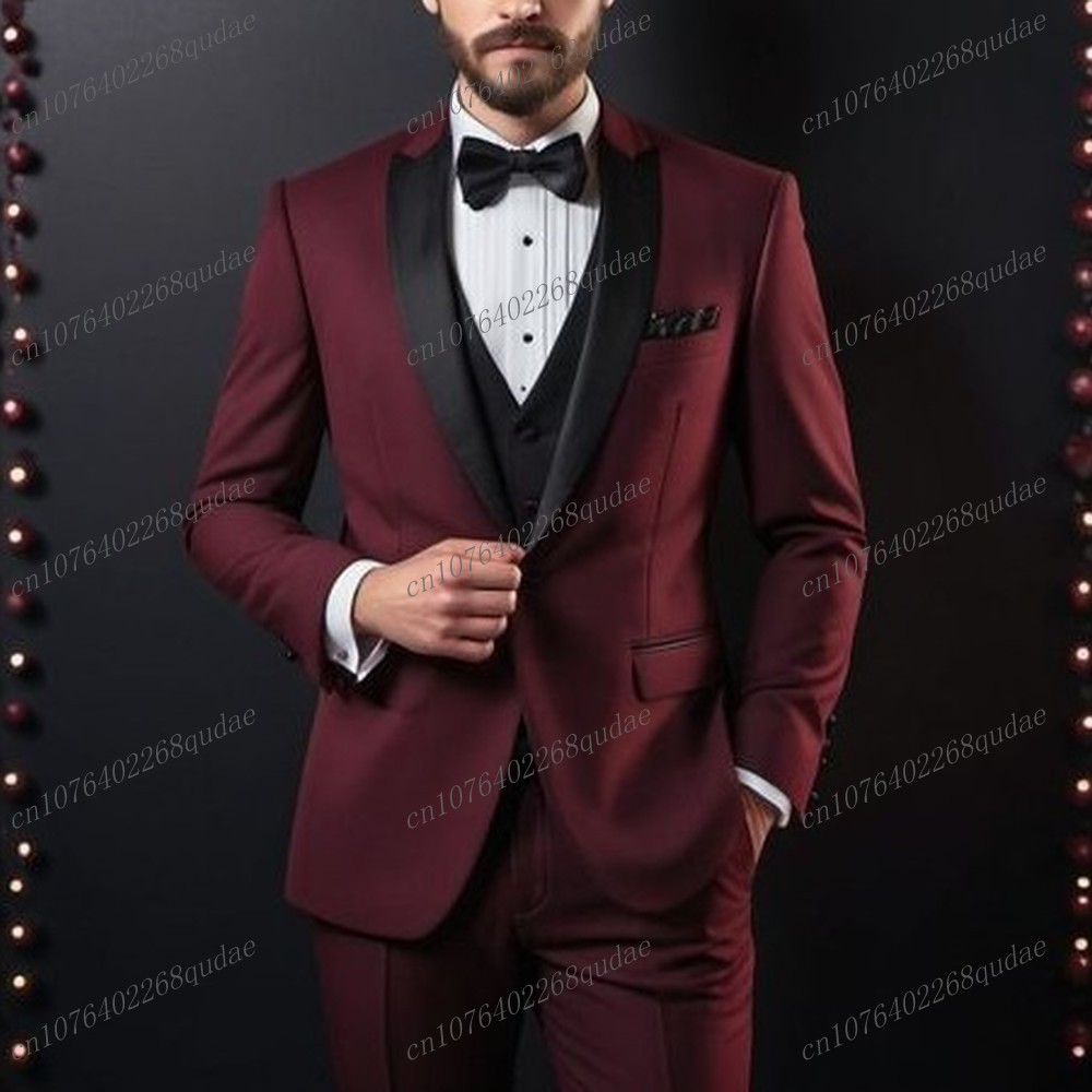 Novo terno formal masculino ro - Men Formal Wear Pink avaliação e preço