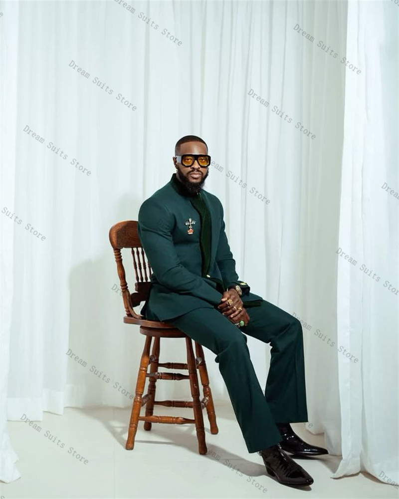 Conjunto de terno masculino de - Men Formal Wear Green avaliação e preço