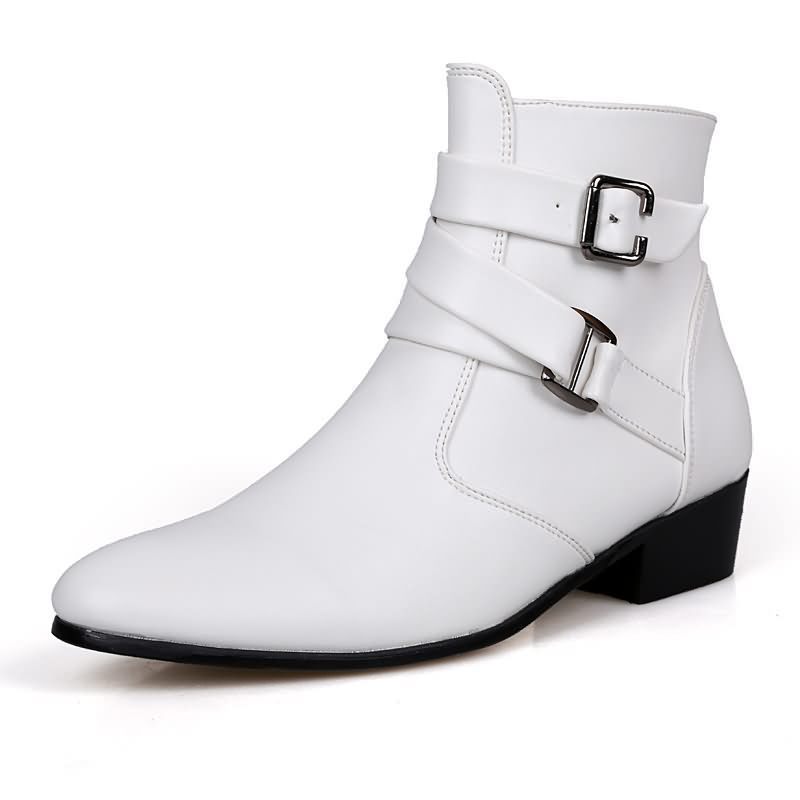 Botas masculinas de luxo de co - Men'S Formal Style avaliação e preço
