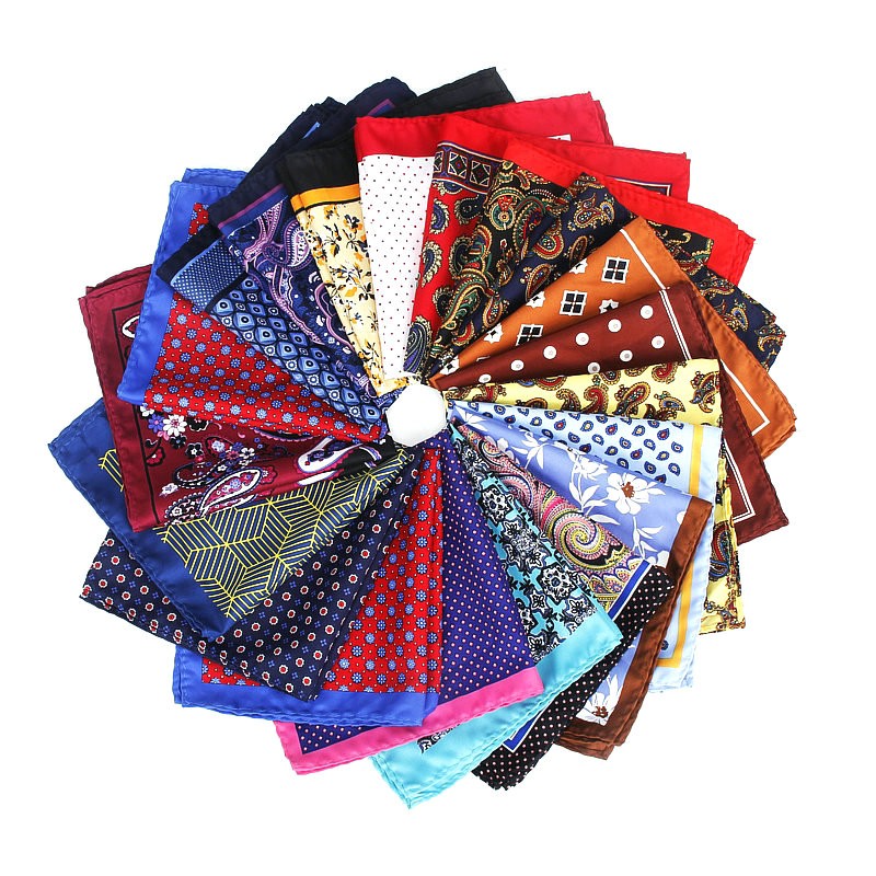 Lenço Paisley Dot Masculino, L - Pocket Square Set avaliação e preço
