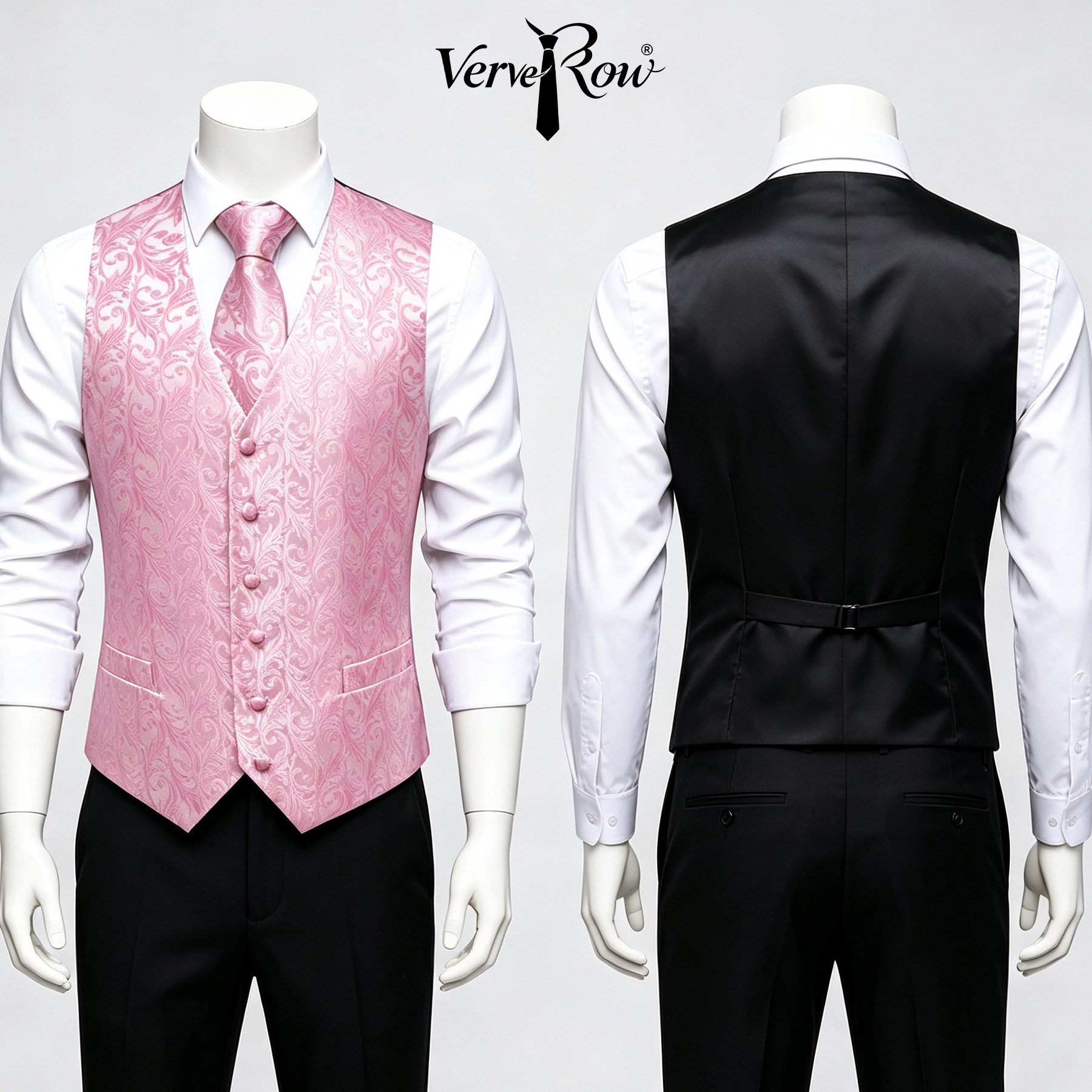 Lenço de gravata rosa masculin - Men Formal Wear Pink avaliação e preço